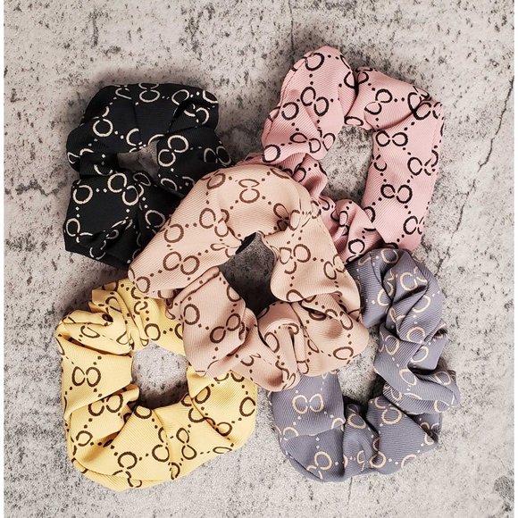 Celtic Couture Accessories - 🎄3 FOR $20🎄 5 Celtic Couture CC Hair Scrunchies Black/Pink/Yellow/Grey/Tan